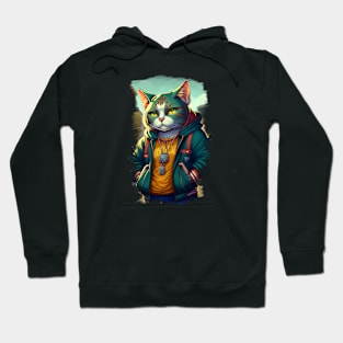 Cool Humanize cat Hoodie